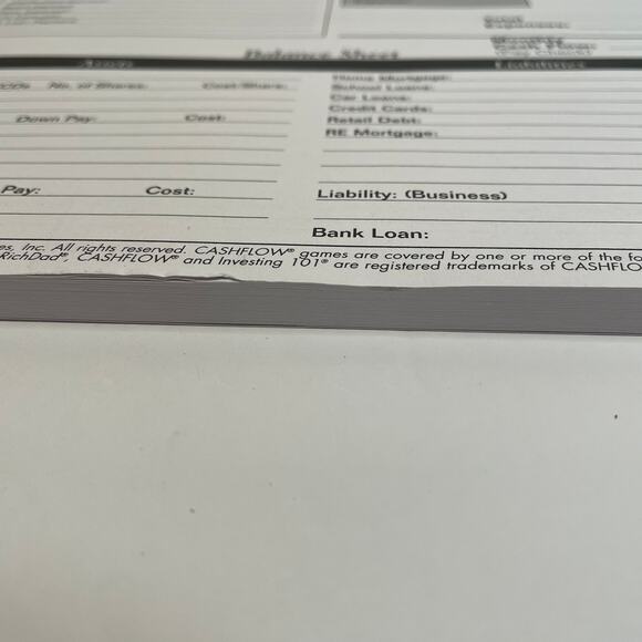 Vintage CASHFLOW Board Game Rich Dad Robert Kiyosaki Investing 101 - Picture 9 of 14